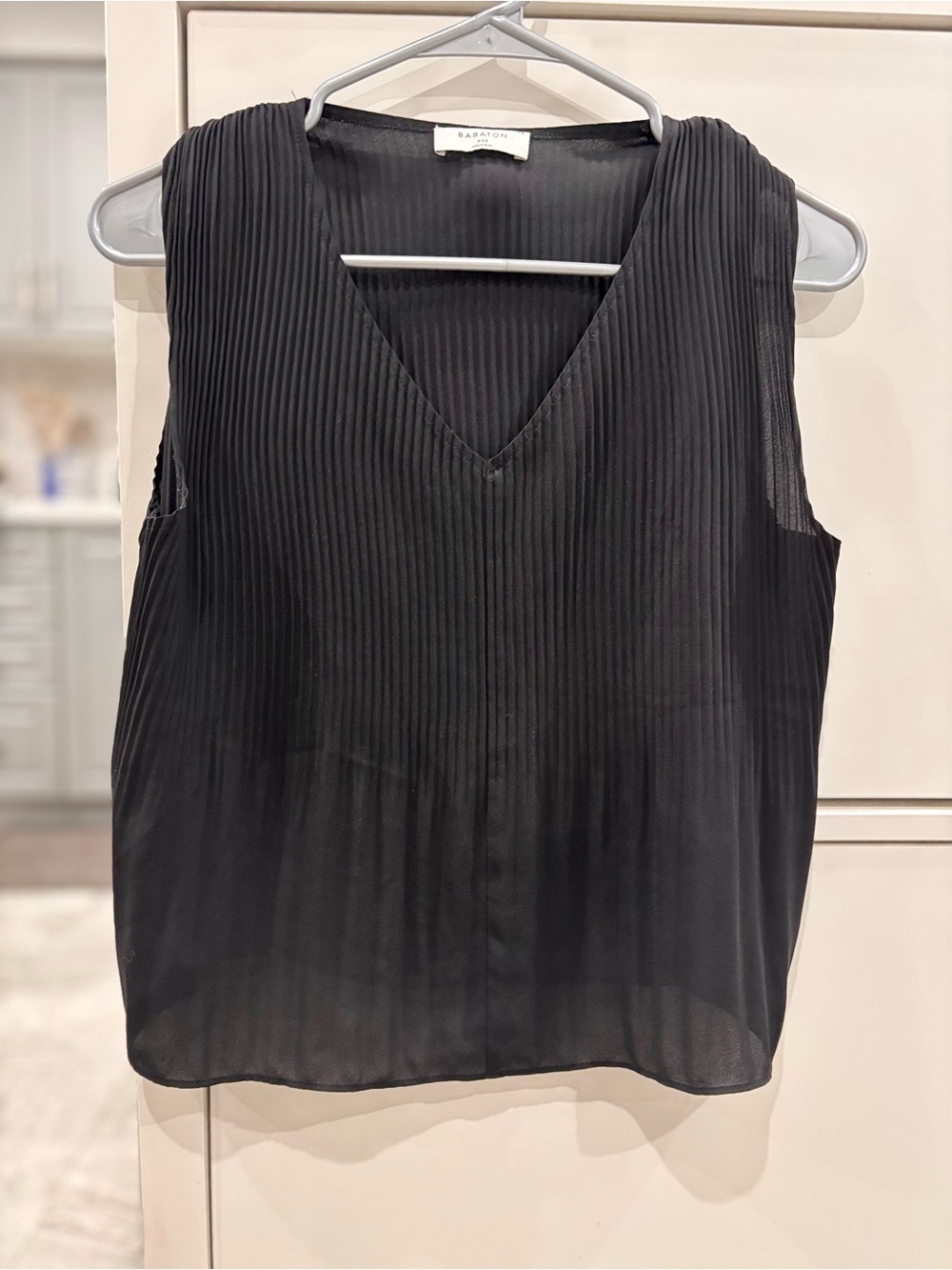 Babaton Black Pleated damien blouse